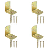 Panneaux de panneau Vidaxl Hek 4 PCS Métal Galvanisé en L