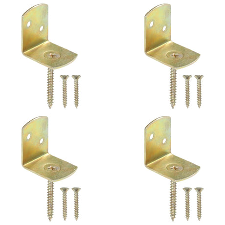 Panneaux de panneau Vidaxl Hek 4 PCS Métal Galvanisé en L