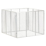 Vidaxl Compost bin 100x100x77 cm en acier galvanisé