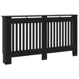 Construction de radiatorom vidaxl 152x19x81,5 cm mdf noir
