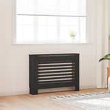 Construction de radiatorom vidaxl 112x19x81,5 cm mdf noir