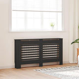 Construction de radiatorom vidaxl 152x19x81,5 cm mdf noir