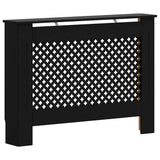 Construction de radiatorom vidaxl 112x19x81,5 cm mdf noir