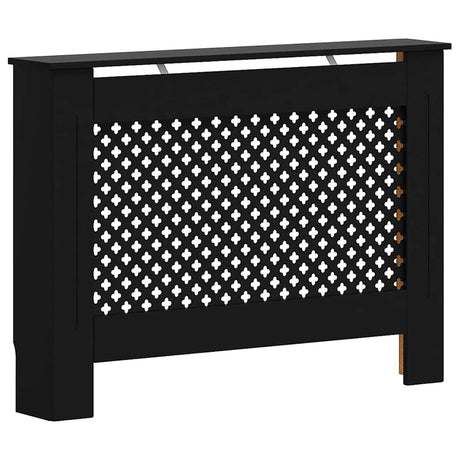 Construction de radiatorom vidaxl 112x19x81,5 cm mdf noir