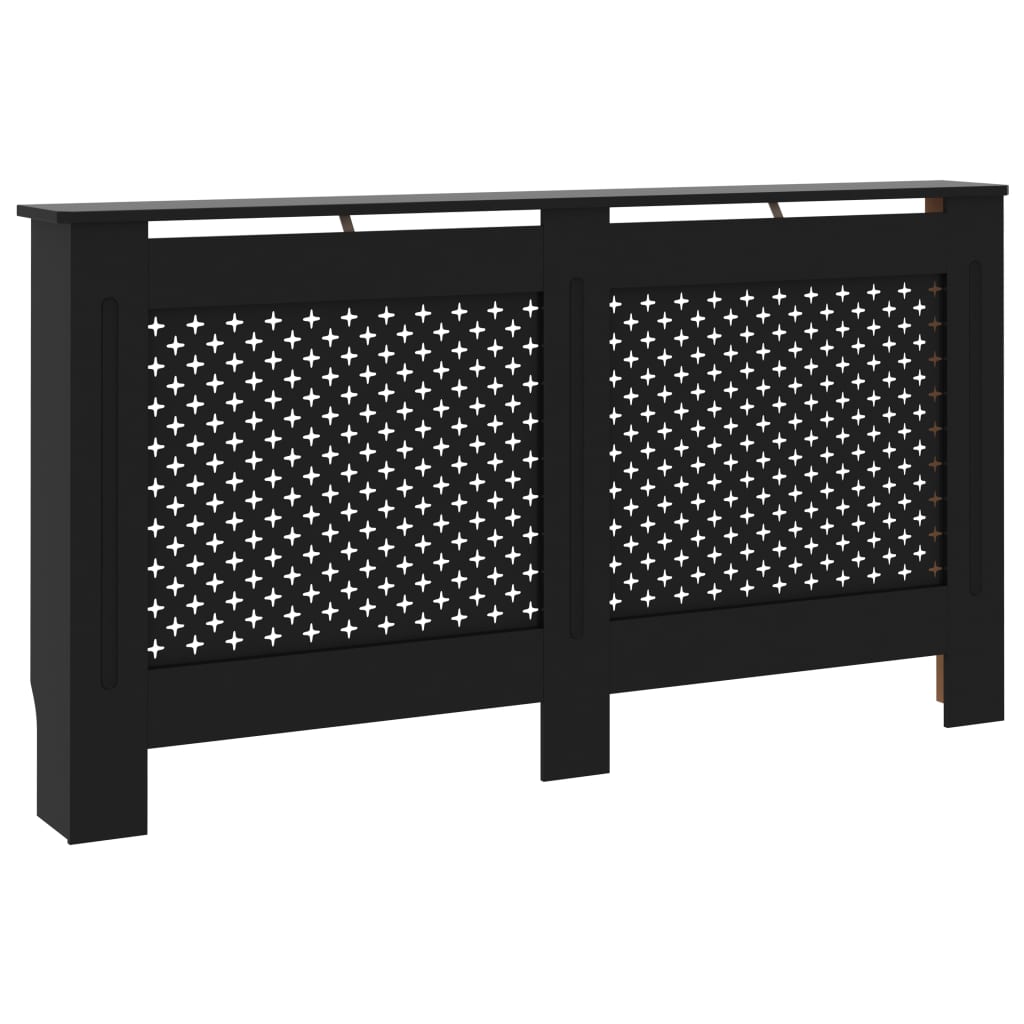 Vidaxl Radiatorom Construction 152x19x81.5 cm MDF Black