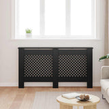 Construction de radiatorom vidaxl 152x19x81,5 cm mdf noir