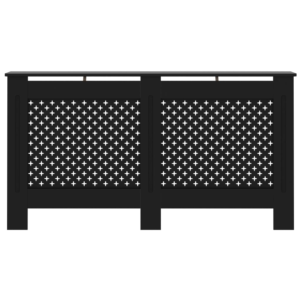 Vidaxl Radiatorom construction 152x19x81.5 cm MDF Black