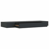 Vidaxl wandschap met lade zwevend 80x25x8 cm zwart