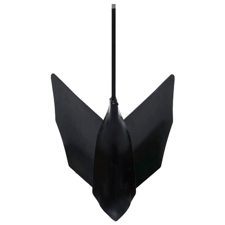 Vidaxl Ploegel Aid for Frees Metaal Black