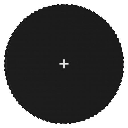 Mat de printemps Vidaxl pour 14 pieds 4,27 m Tissu de trampoline ronde noir