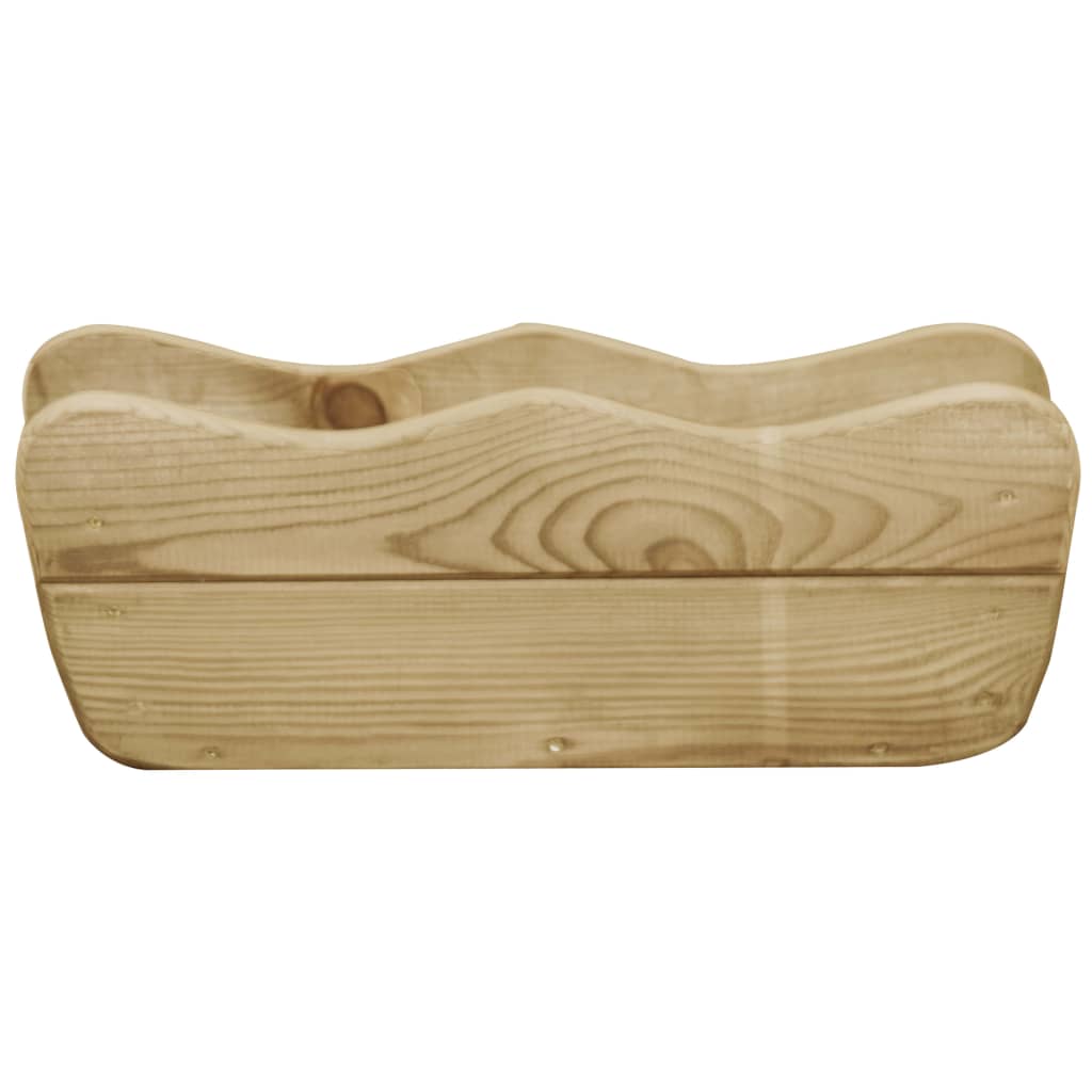 VidaXL Plantenbak verhoogd 50x18x18 cm geïmpregneerd grenenhout