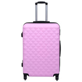 Vidaxl en 3 parties à bagages durs Abs Pink