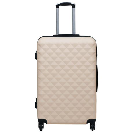 Vidaxl en 3 parties bagages durs Abs Abs Gold Colored