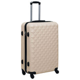 Vidaxl en 3 parties bagages durs Abs Abs Gold Colored