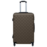 Vidaxl en 3 parties à bagages durs Abs Brown