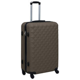 Vidaxl en 3 parties à bagages durs Abs Brown