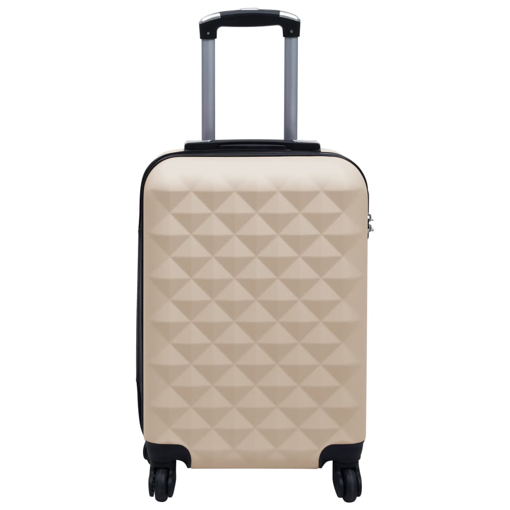 Vidaxl Hard Suitcase ABS Gold colored