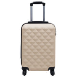 Vidaxl Hard Suitcase ABS Gold colored