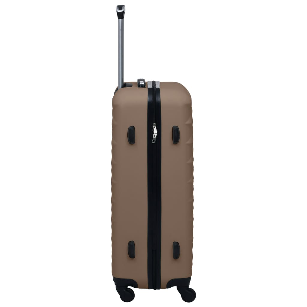 Vidaxl hard suitcase brown