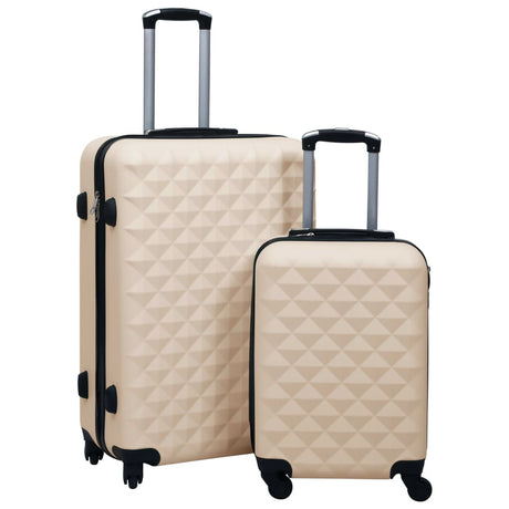 Vidaxl Ensemble de bagages durs en 2 parties ABS Gold colorés