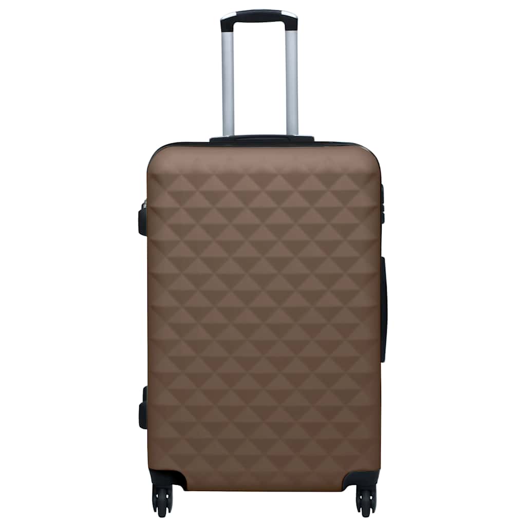 Vidaxl Ensemble de bagages durs en 2 parties Abs Brown