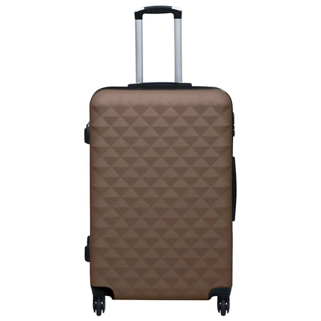 Vidaxl Ensemble de bagages durs en 2 parties Abs Brown