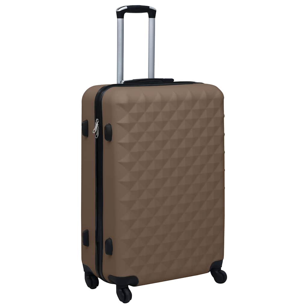 Vidaxl Ensemble de bagages durs en 2 parties Abs Brown