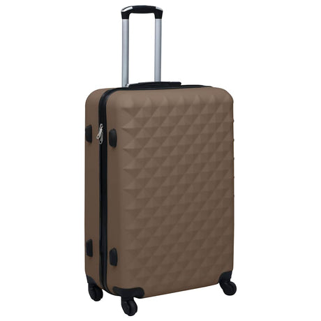 Vidaxl Ensemble de bagages durs en 2 parties Abs Brown