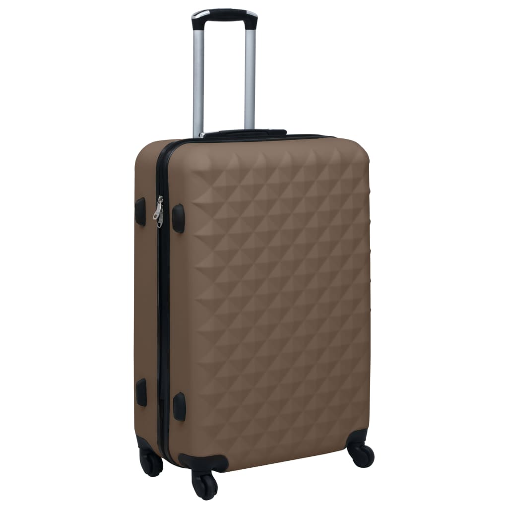 Vidaxl 2-part hard luggage set Brown