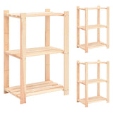 Vidaxl Späichere Racks 3-Layer 3 PCs 60x38x90 cm blouf 150 kg