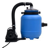 Vidaxl Swimming pool filter pump 4 m³ U Black and Blue