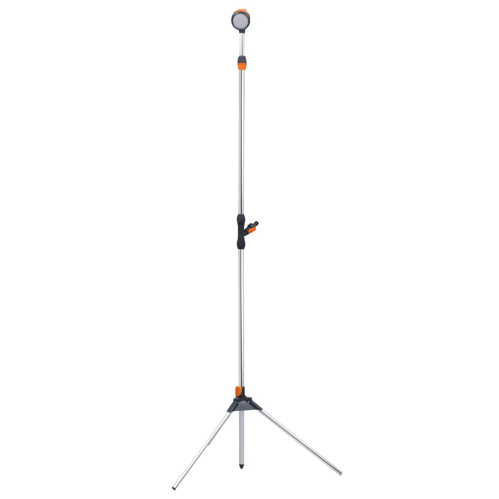 Vidaxl udendørs bruser med et stativ 221 cm aluminium