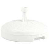 Vidaxl Parasol Foot rempli d'eau de sable 20 l Roard en plastique blanc