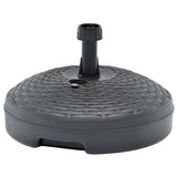 Vidaxl Parasol Foot rempli d'eau de sable 20 l en plastique rotin anthracite