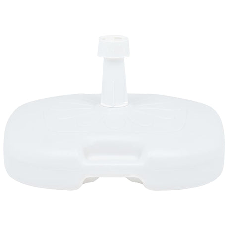 Vidaxl Parasol Foot rempli d'eau de sable 16 l Plastique blanc