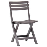 Vidaxl tuinstoelen inklapbaar 2 st kunststof mokka