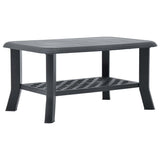 Vidaxl salontafel 90x60x46 cm kunststof antraciet
