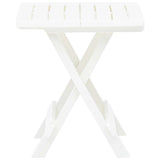Vidaxl tuintafel inklapbaar 45x43x50 cm kunststof wit