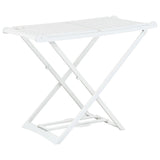 Vidaxl draogkkin plastique pliable blanc