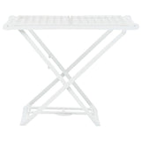 Vidaxl draogkkin plastique pliable blanc
