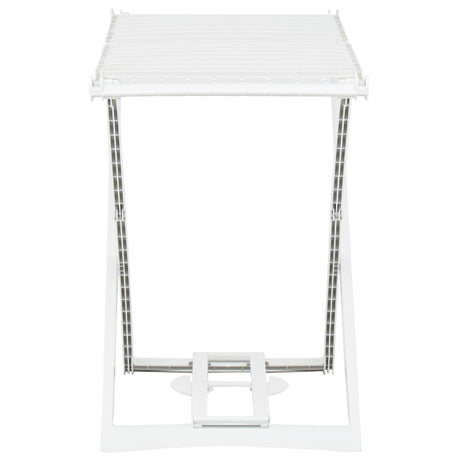 Vidaxl draogkkin plastique pliable blanc