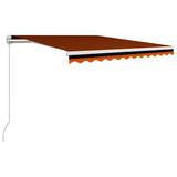 Vidaxl Luifel manually extends 300x250 cm orange and brown