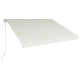 VidaXL Luifel automatisch uittrekbaar 400x300 cm crème