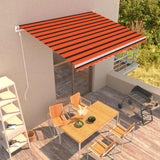 Vidaxl Luifel automatically extends 400x300 cm orange and brown