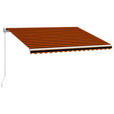 Vidaxl Luifel manually extends 400x300 cm orange and brown