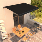 Vidaxl Luifel manually extends 450x300 cm anthracite