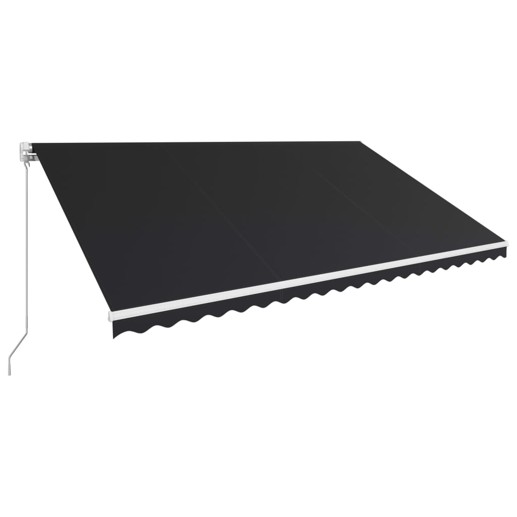 Vidaxl Luifel manually extends 500x300 cm anthracite