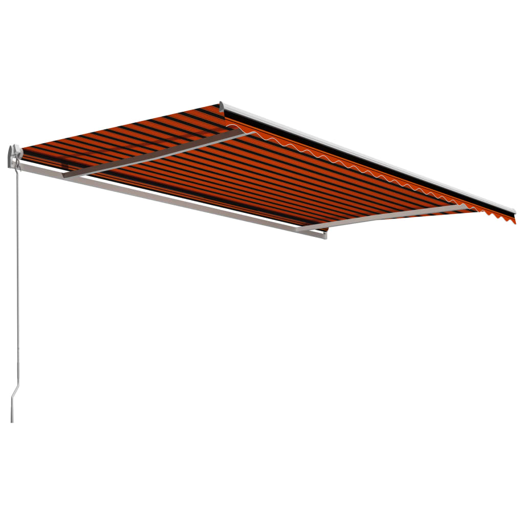 Vidaxl Luifel manually extends 500x300 cm orange and brown