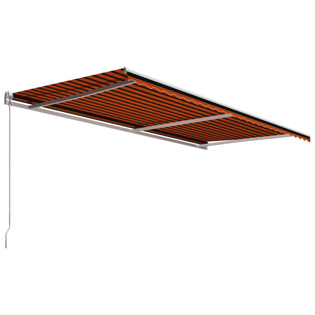 Vidaxl Luifel manually extends 600x300 cm orange and brown