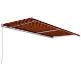 Vidaxl Luifel manually extends 600x300 cm orange and brown